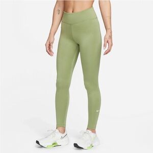 🌻3 for $18 Women’s Nike Dri-Fit One Mid-Rise Green Tight Leggings Size Small